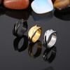 Irregular Geometric Men's Ring High Quality Stainless Steel Jewelry 3 Colors Popular High Street Accessories