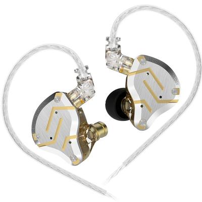 KZ ZS10 PRO Słuchawki przewodowe, 4BA+1DD Douszne, High-End, Zauszne, Izolujące dźwięk, Obudowa ze stopu aluminium i żywicy, Słuchawki gamingowe, HIFI