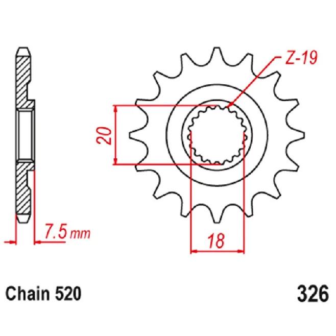 520 12T 13T Motorcycle Front Sprocket Pinion For Honda CR125 R CR125R CR 125R 1987-2003