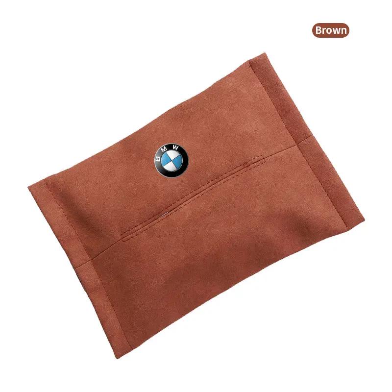 1PCS Holder Sun Visor Seat Back M LOGO Car Tissue Box For BMW X7 X3 X4 X5 X6 3 4 5 6 7 Series Z4 M M3 M5 M6 E38 E39 E46 E53 E60 E61 E64