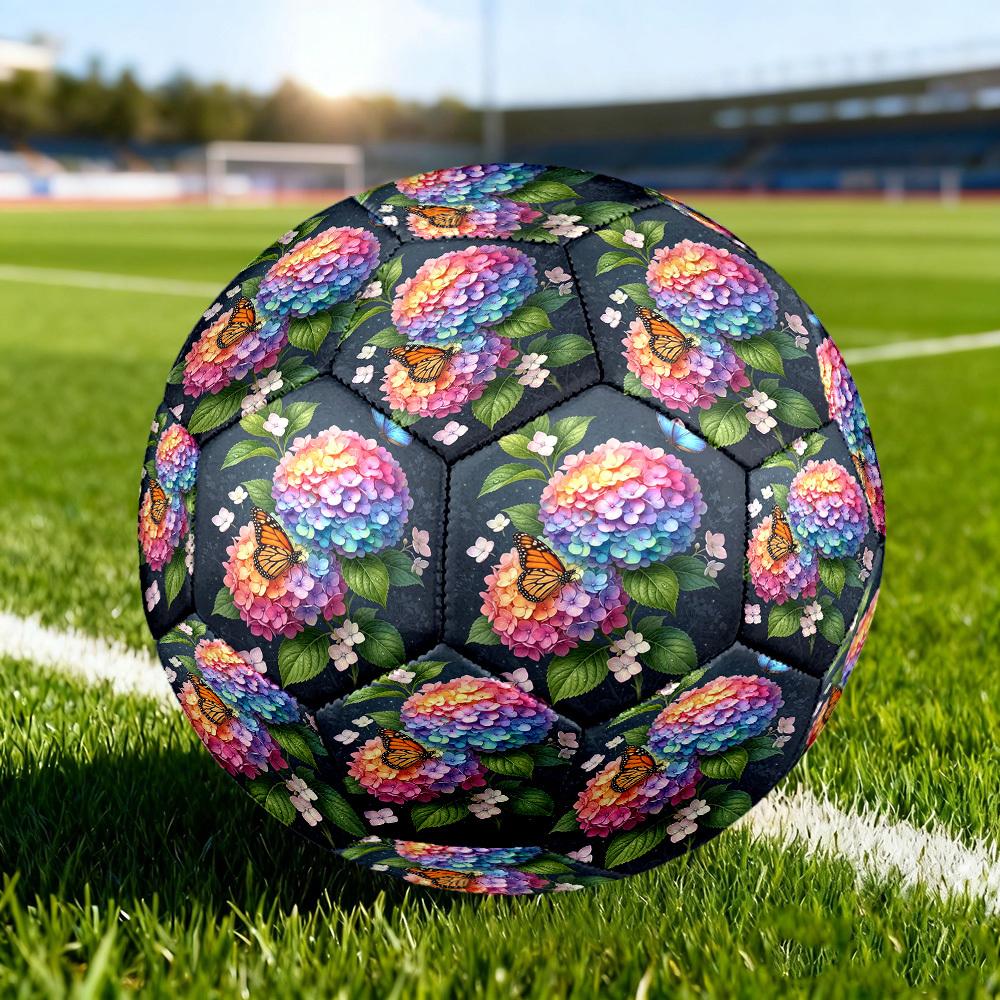 1pc Butterfly Garden Size 5 Soccer Ball Professional Match Training Football Indoor &Outdoor Sports Ball Training Ball Lightweight Durable y52