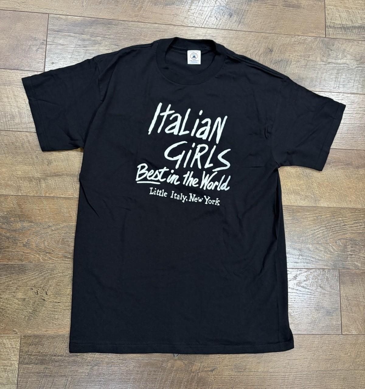 Vintage Italian Girls The Best Little Italy New York Graphic Tee Black Large USA Unisex T-Shirt XXXXL