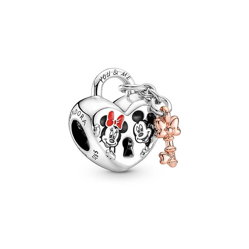 Pandora Disney Collection, Mickey and Minnie padlock charms 780109C01
