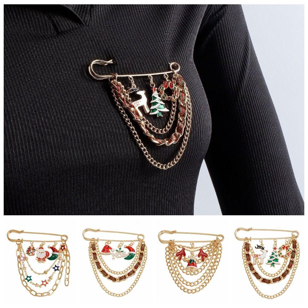 

Cartoon Waistband Pin Snowflakes Enamel Badge Jewelry Gift Dress Shawl Clip Girl