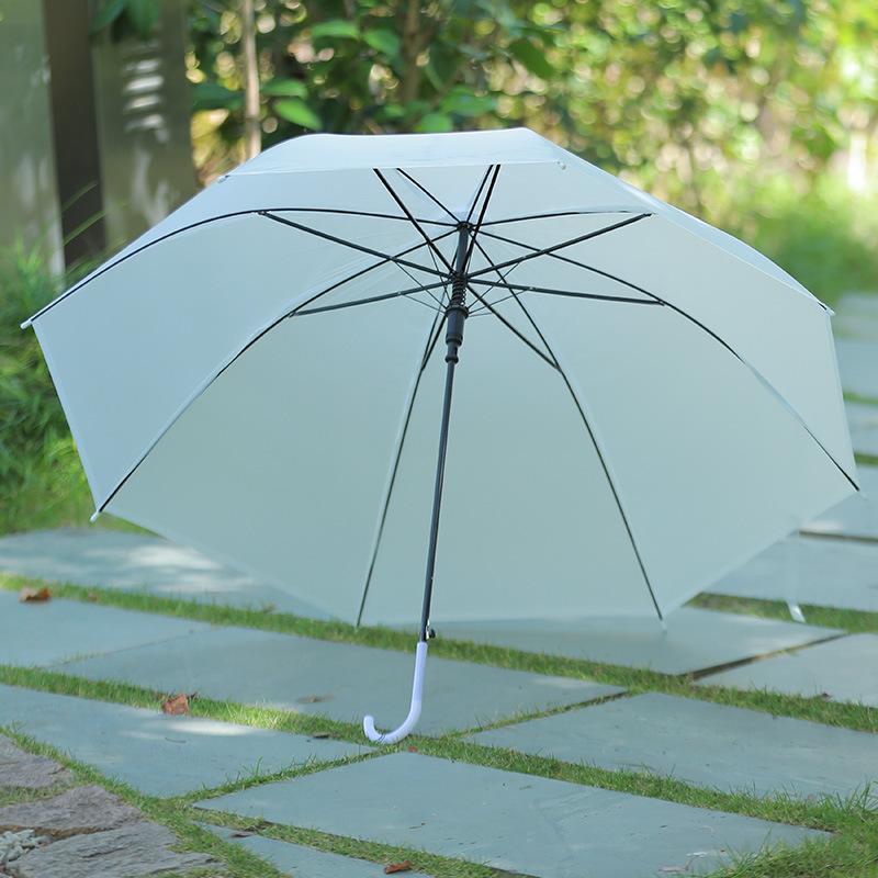 Semi Long Handle Umbrella for Rain with Ergonomic
