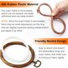 A60z12pcs Embroidery Hoops 3.93 Inch Round Embroidery Frame With Metal Ring Imitated Wood Embroidery Circle Embroidery Hoopmay