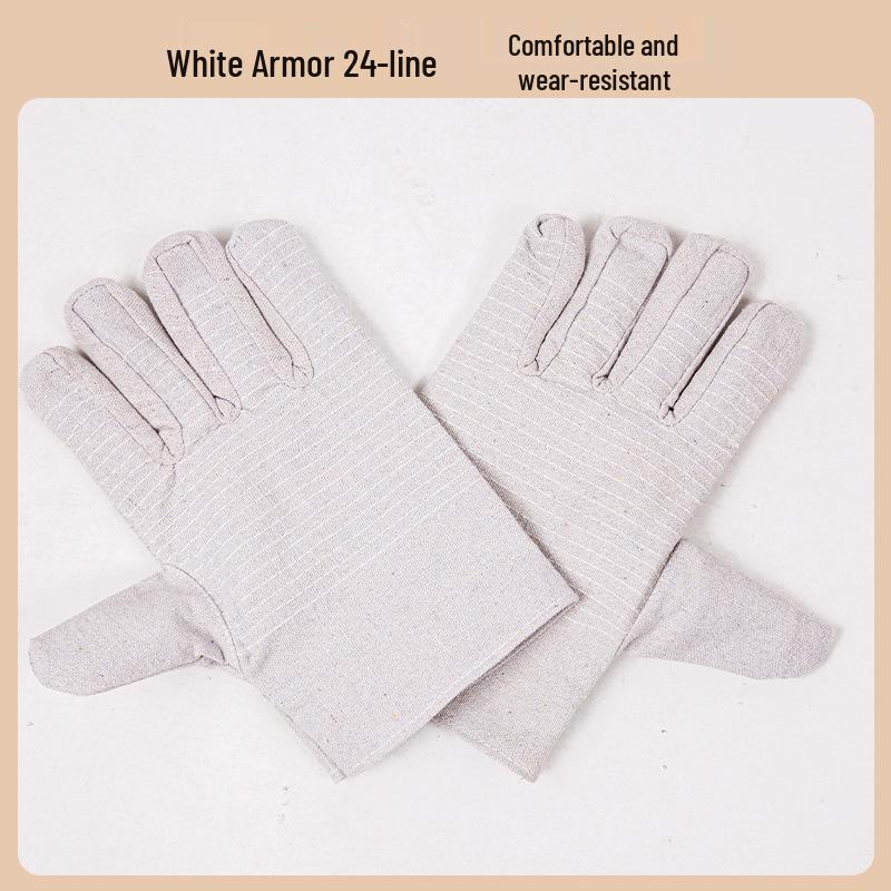 

Full Palm Reinforced Canvas Welding Gloves - Anti-Slip, Thickened, Wear-Resistant for Construction and Repair