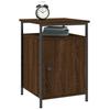 VidaXL Bedside Table Brown Oak 40x42x60 Cm Engineered Wood 825871