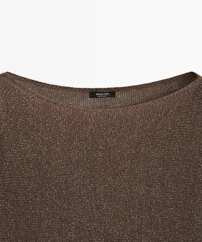 Masimodutti Cotton Blend Fluid Knit Sweater