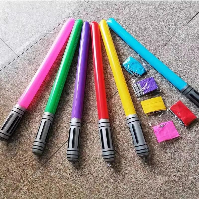 Inflatable Swords Party Favors Birthday Give Aways Kids Blow up Toys Cosplay Halloween Anime Movie Theme Carnival Fun Gifts