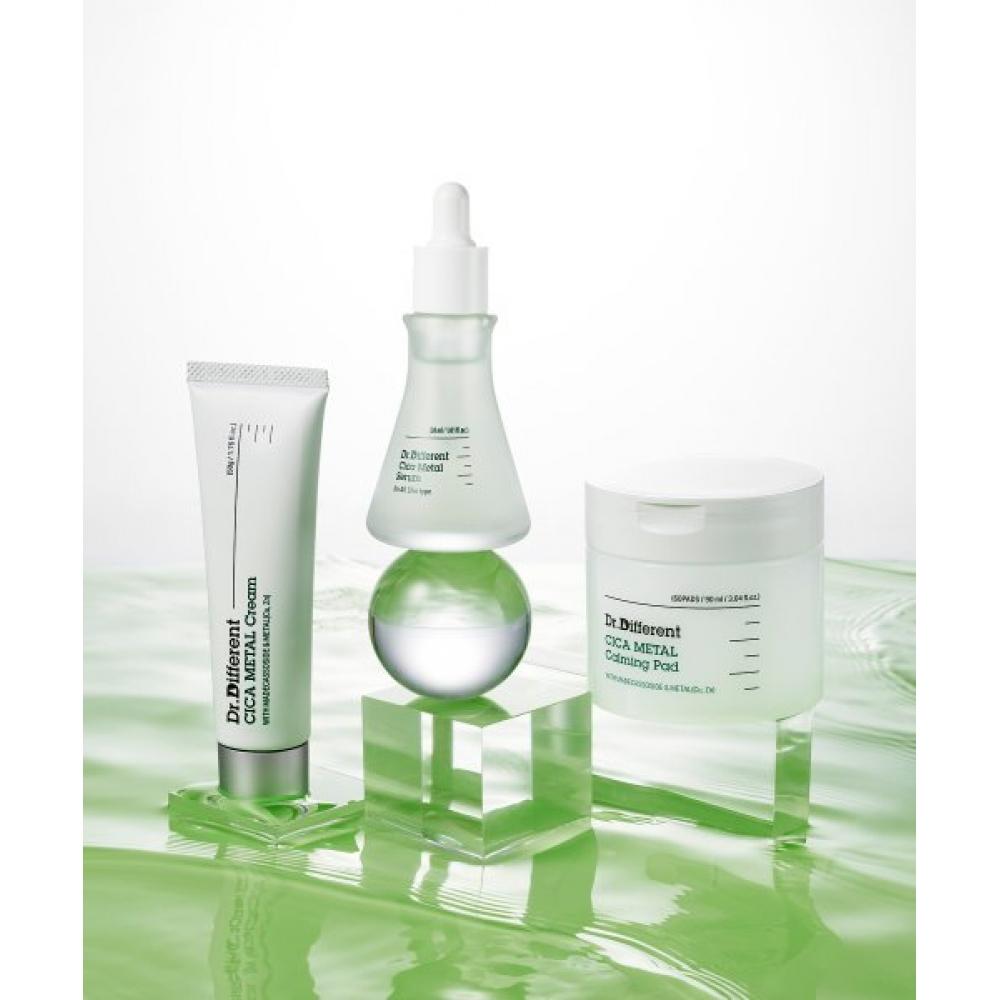 Dr.different Cica Metal 3 Set  Cream+serum+toner Pad Cica Metal 3-Piece Set (Cream+Serum+Toner Pad)