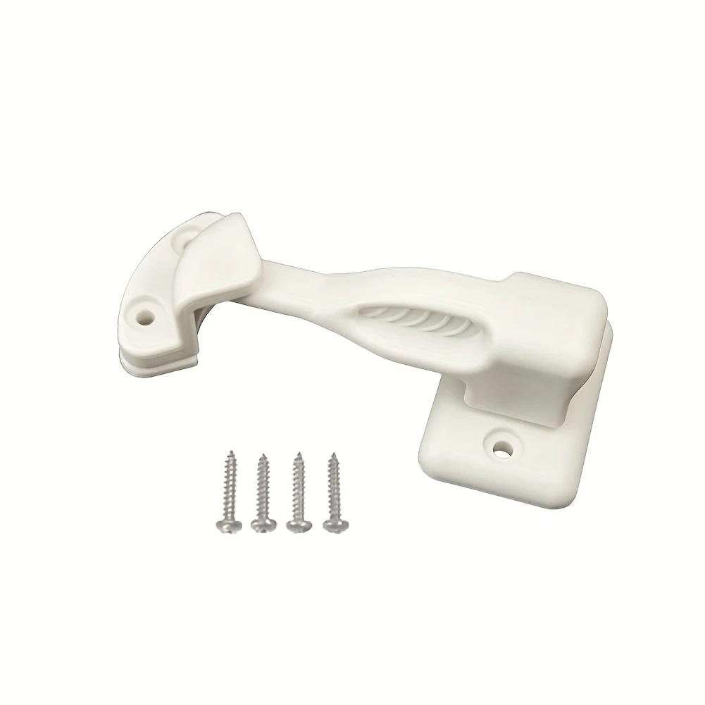 RV Door Holder Security Lock Rotating Latch System Cabinet Door Stop Catch With Mounting Screws For Caravan Motorhome Boat