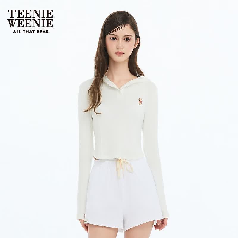 Teenie Weenie Cartoon Bear Hooded Sweatshirt M