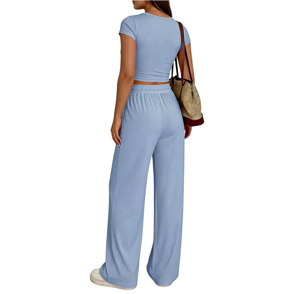 Moderiktig och färgglad casualkostym för kvinnor