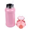 1100ML Vacuum Cup Stainless Steel Insulated Water Bottle Sports Water Bottle with Straw Light Pink
