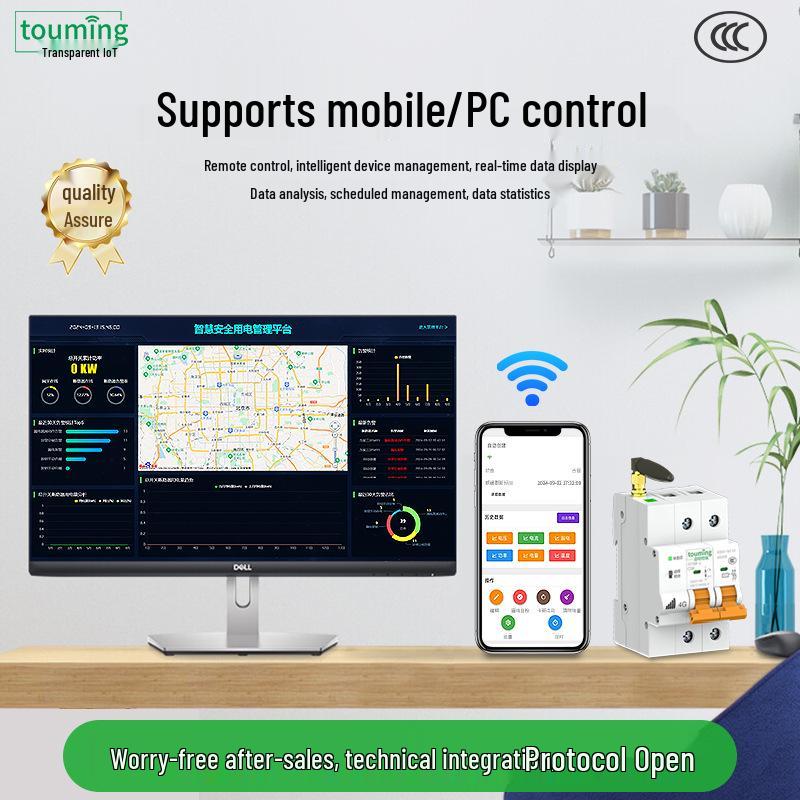 4G IoT Smart Circuit Breaker with Remote Control & Voltage Protection
