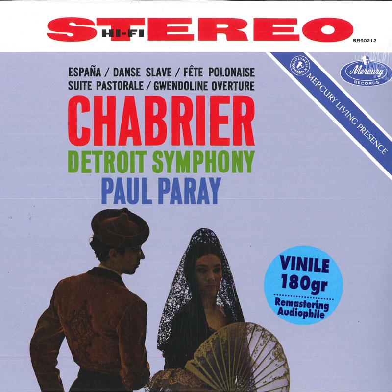 

LP Record EMMANUEL CHABRIER, DETROIT SYMPHONY - Espana / Danse Slave / Fete Polonai SR90212 Mercury Living 2014 Italy Classical