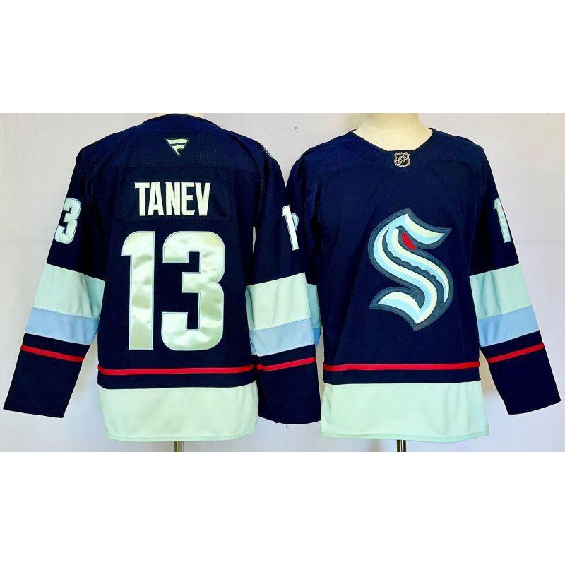 Men Women Ice Hockey Training Jersey Long Sleeve Sportswear NHL Team Utah Grizzlies Devils Kraken Blue Jackets