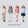 Navigare Girls' Polo Cable Knit Sweater