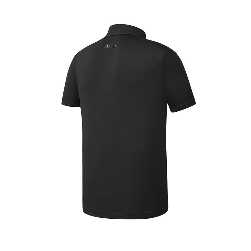 FILA Golf Series Simple Comfortable Cool Touch Polo Shirt Men tops Deep-Black A11M625138FBK