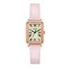Jyullieoseu Jat-011 Women'S Silent Square Leather Watch