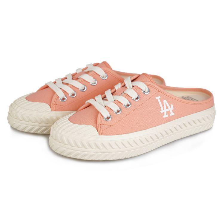 MLB Playball Mule Slip-On Non-Slip Durable Low-Top Canvas Shoes Unisex sneakers Cherry-Blossom-Pink 32SHS1111-07P