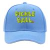 Pickleball Logo  Adjustable Lightweight  Urban Style Snapback with Green  Orange  Outdoor Sport Sandwich Baseball Cap