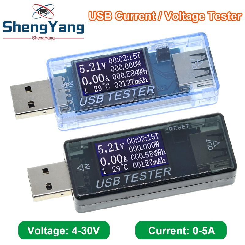 1/2/5pcs 8 in1 4-30V 5A Current And Voltage Detection Module Power Supply Voltage Current USB Tester