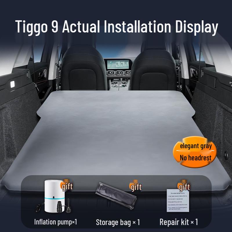 Inflatable Car Mattress for Chery Tiggo 9 – Rear Seat Sleeping Pad for 25 Models