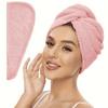 UltraSoft Microfiber Hair Towel Quick Dry, Super Absorbent Wrap For Women Girls, Gentle On Frizzy Or Damaged Hair, Solid Color Bath Accessory 1pc