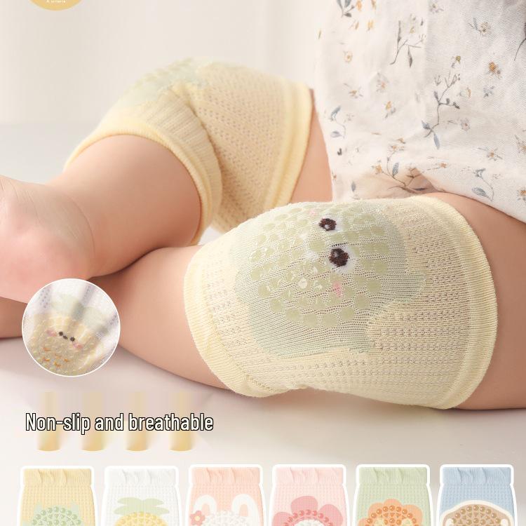 Non-Slip Baby Knee Pads for Crawling & Walking - Summer Thin Style, Anti-Fall Leg Warmers, Comfortable Elbow Pads