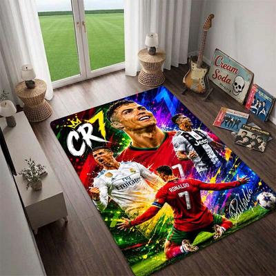 Tapis de sol CR7 7Ronaldo Football Portugal, Tapis de sol antidérapant, Tapis, pour la décoration intérieure