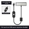 Luce Impermeabile per Acquario a LED Angolo Regolabile a 360° Ciclo Temporizzato Luce per Acquario Illuminazione Piante Acquatiche Spettro Completo