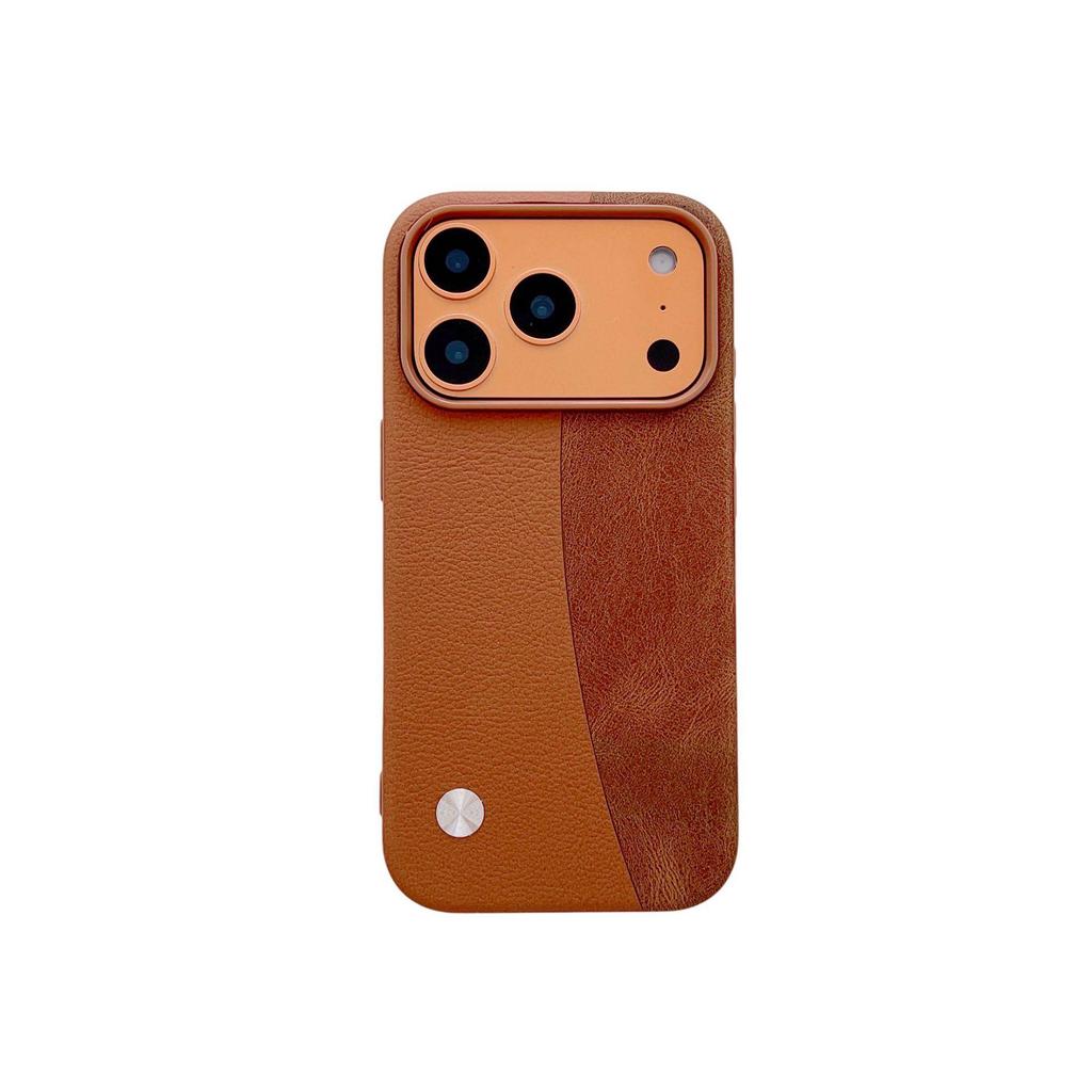 Cowhide Pattern Leather Case for iPhone 17 Pro Max - Drop-proof & Stylish Protection
