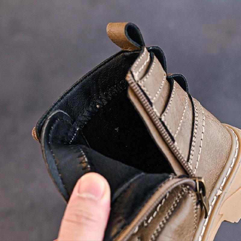 Anti-skid Platform Boots for Children Autumn Winter Boys Girls Motorcycle Boots