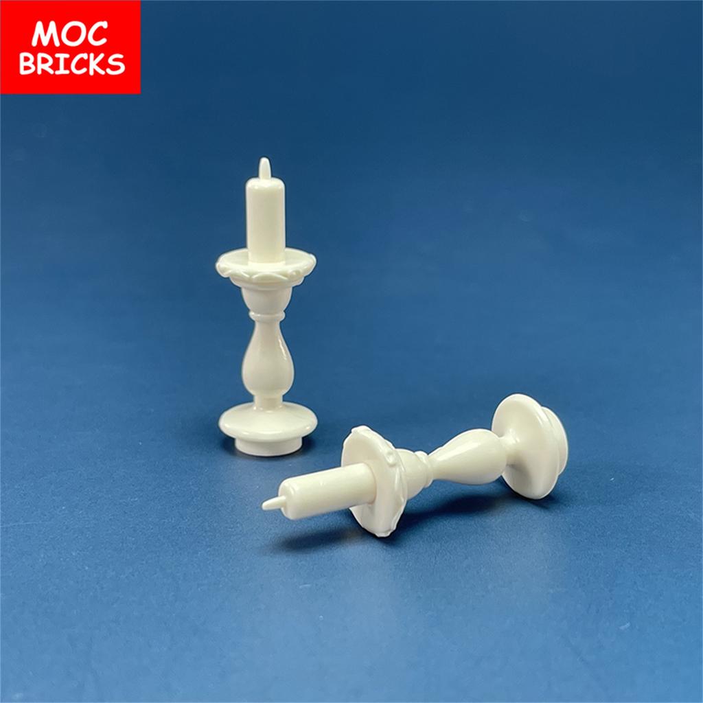 20pcs/lot MOC Bricks Candlestick Candle Flame Building Blocks Figure DIY Toys for Children Dolls Gifts
