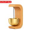 Solid Wooden Doorbell Aesthetic Magnetic Brass Wind Chimes Wireless Doorbell Entrance Door Bell Pendant Home Decor Minimalism