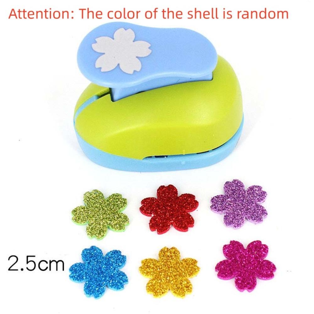 7*6*4cm Flower Furador Random Color DIY Embossing Punches DIY Paper Cut Puncher  for Card