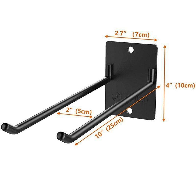 Modern Minimalist Wall-Mounted Iron Garden Tool Rack for Shovels, Brooms, and Spades