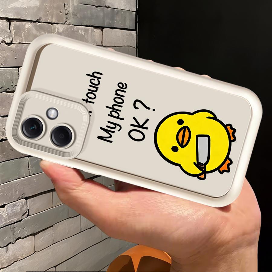 Cute Minimalist Duck Phone Cover Case for Xiaomi Poco F8 C61 X3 NFC C50 C51 X3 Pro