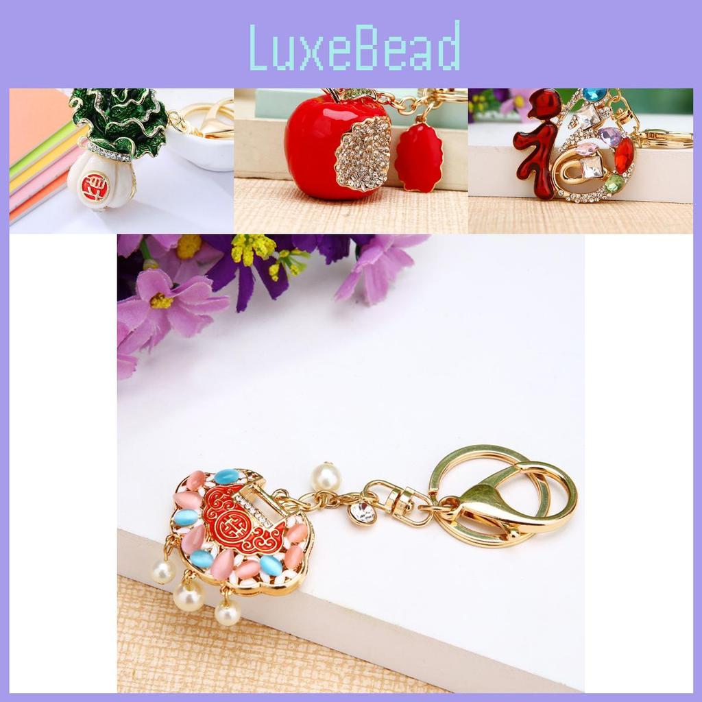 Unique Chinese Style Prosperity Word Keychain For Women Creative Bag Decoration Gift