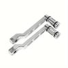1 Pair of Premium Motorcycle Gear Shift Lever & Heel Toe Shifter for Harley FL, Road King, Electra Street, Tri Glide, Ultra Classic - Sleek Polished F