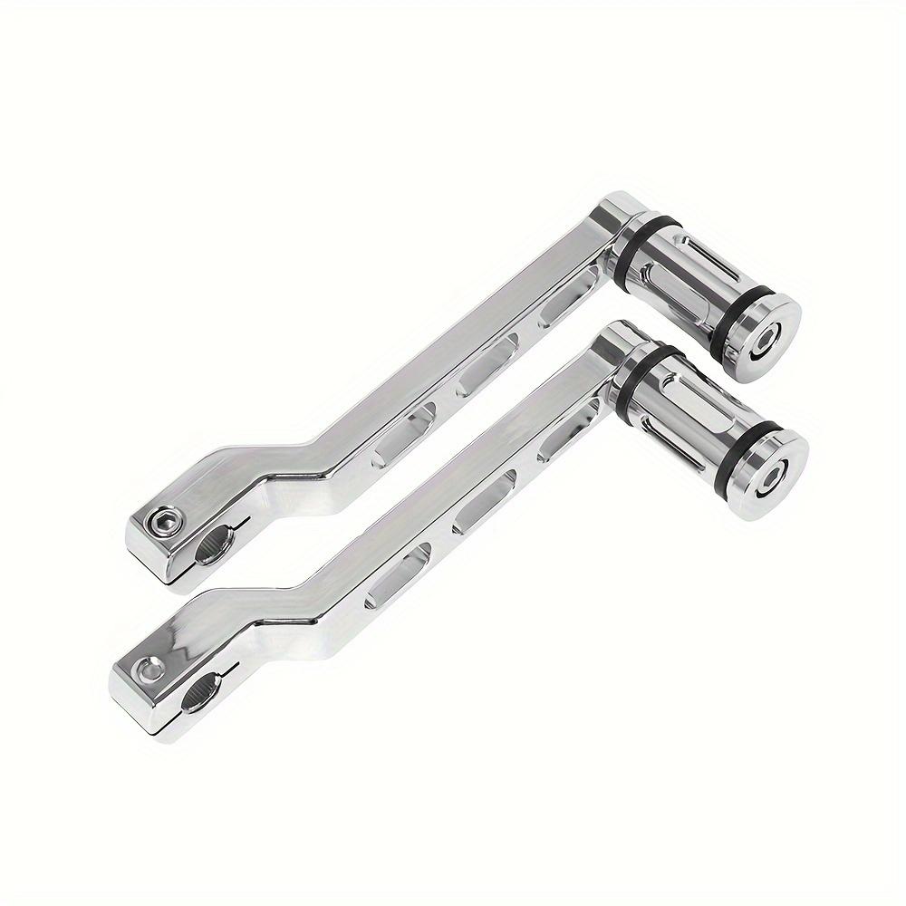 1 Pair of Premium Motorcycle Gear Shift Lever & Heel Toe Shifter for Harley FL, Road King, Electra Street, Tri Glide, Ultra Classic - Sleek Polished F