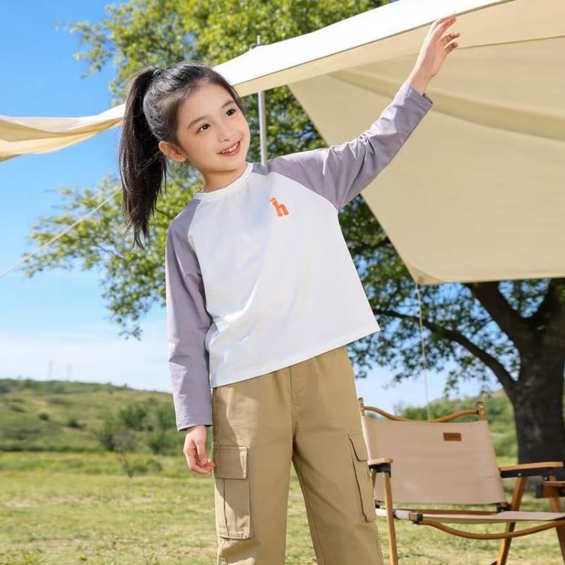 Boys' Quick-Dry Long-Sleeve T-Shirt - Stylish Spring/Autumn Wear for Medium to Large Children