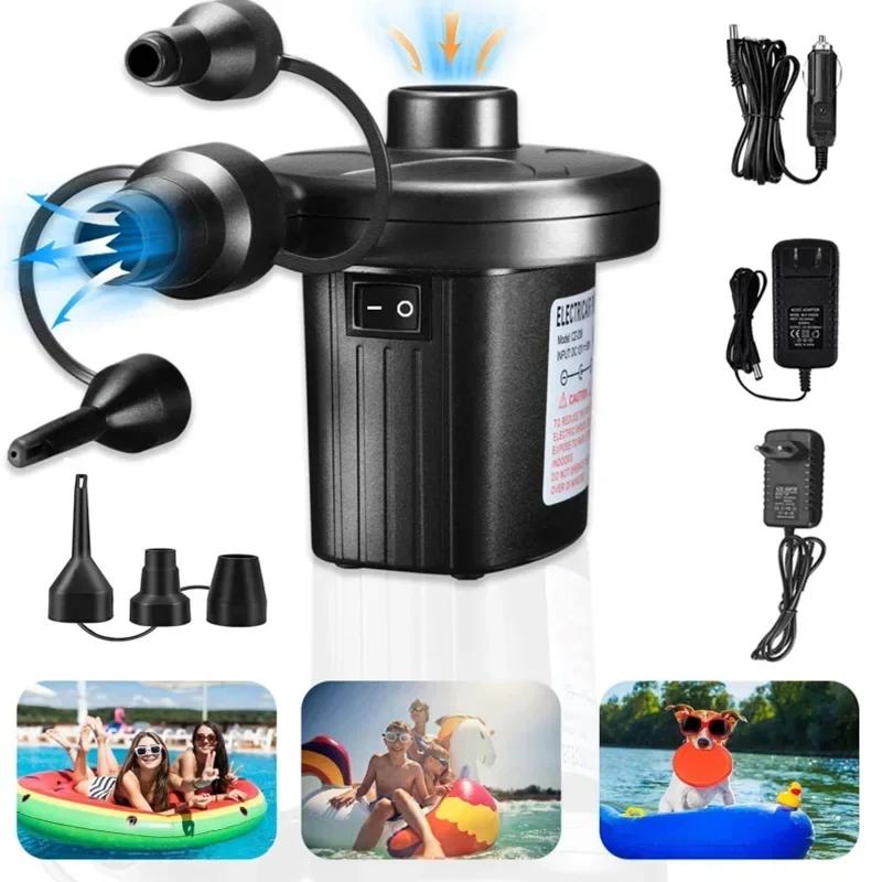 Electric Inflatable Pump Mini Air Cushion Portable Camping Portable Pump Rapid Filling Mattress Swimming Pool Air Filling Blower