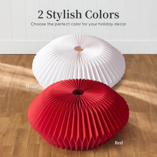 Honeycomb Christmas Tree Collar Foldable Paper Christmas Tree Base Stand Cover Basket Skirt Collar for 12"-25" Stands