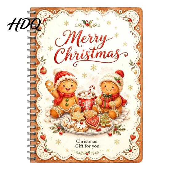 Libro de Regalo de Navidad Personalizado DIY Encuadernado en Espiral Libro de Tarjetas de Regalo 5x7 Folleto Festivo Folleto de Presentación de Efectivo 10 Páginas Tarjetas Felices
