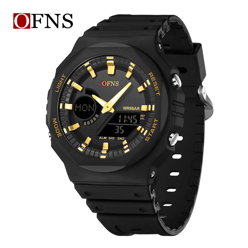 Sanda Trendy Luminous Waterproof Multifunctional Unisex Electronic Watch