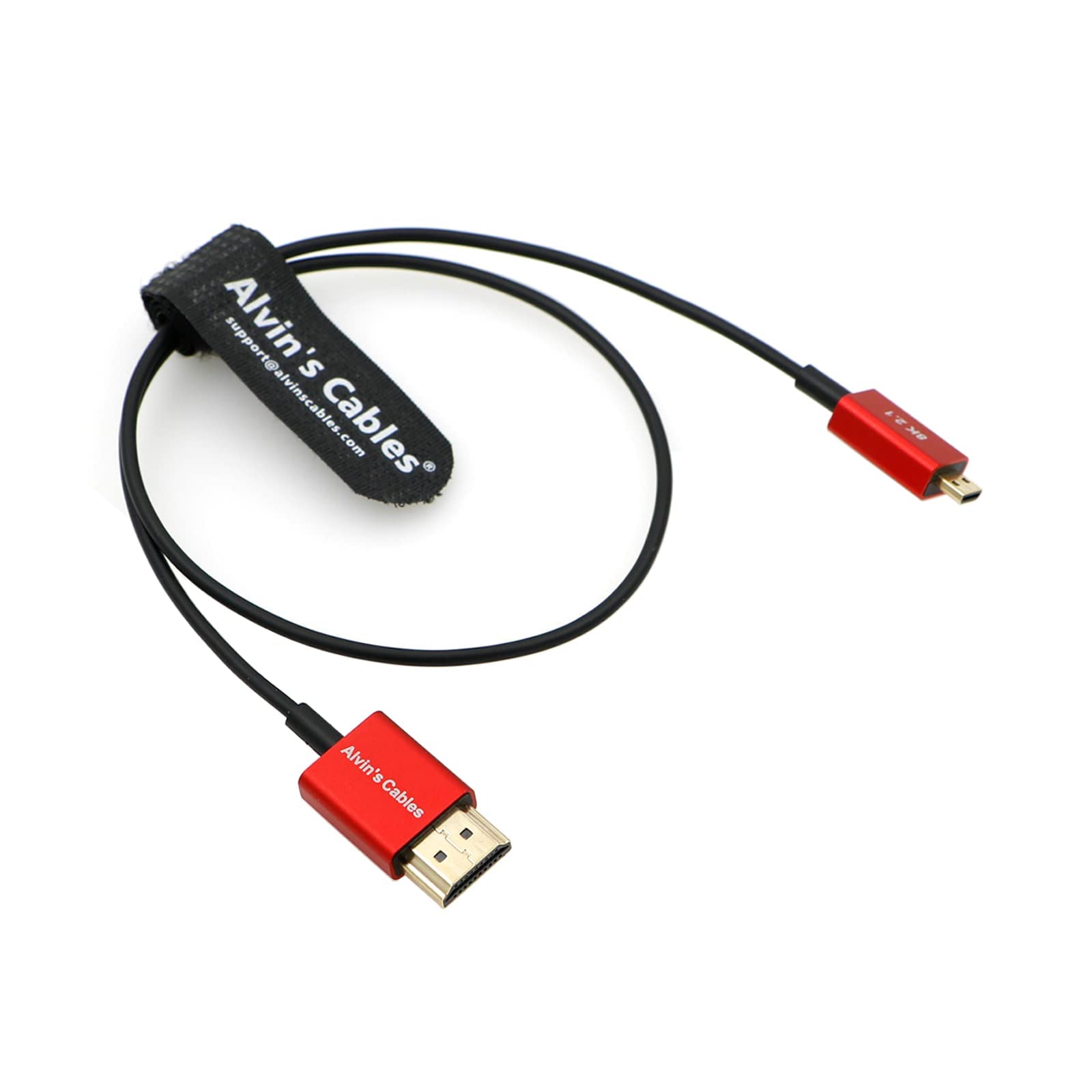 

Кабели 8K HDMI - HDMI 48 Гбит/с Высокая совместимость с Atomos Ninja Canon и Sony a7R и a7 IV Кабель Alvin s 2.1, кабель Micro-HDMI, ультратонкий, скорость,