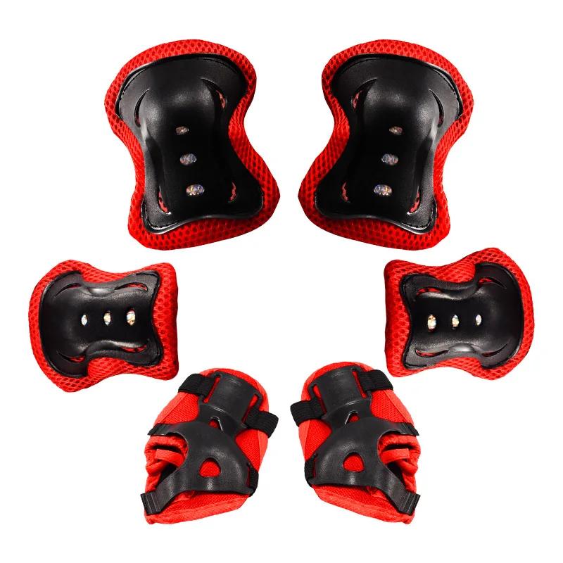 

6 шт. комплект защитного снаряжения для детей, наколенники, налокотники, защита для велосипеда, скейтборда, катания на коньках, наколенники, спортивные защитные детали